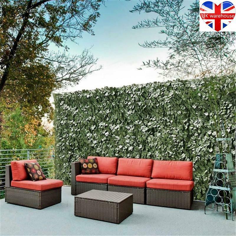 0.5*1M Artificial Faux Ivy Leaf Privacy Fence Screen Garden Panels Outdoor Hedge