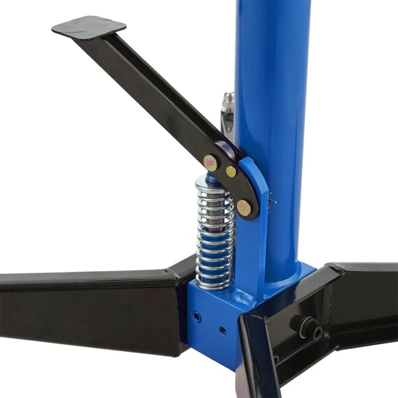 0.5T 38KG Blue Vertical Hydraulic Gear Transmission Garage Jack Lift Car Hoist