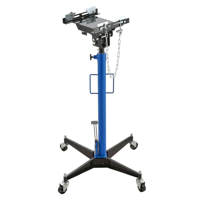 0.5T 38KG Blue Vertical Hydraulic Gear Transmission Garage Jack Lift Car Hoist