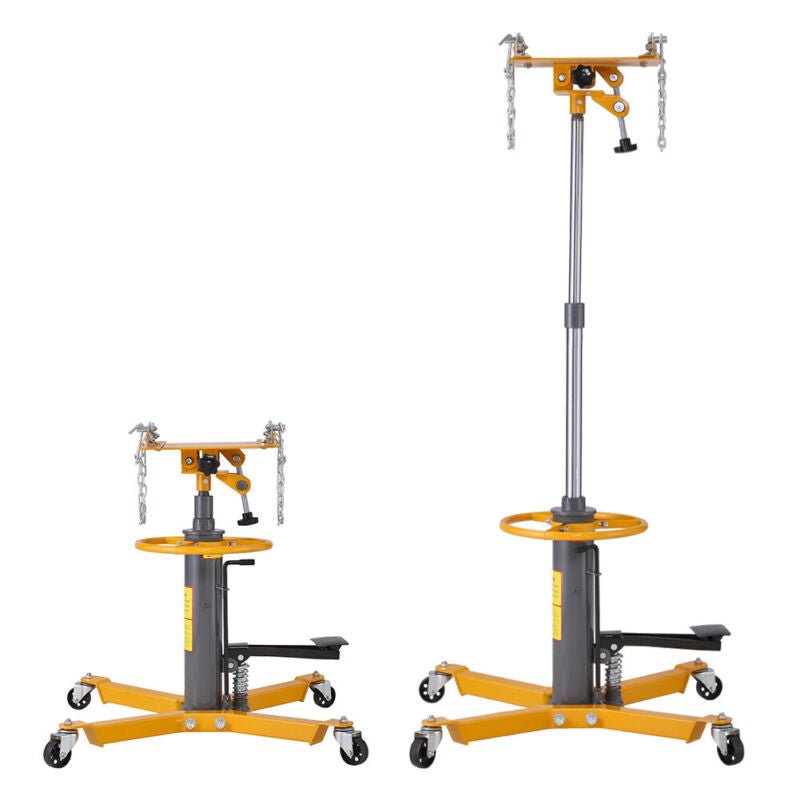 0.5T Hydraulic Transmission Jack Fit for Car Lift W/360°Swivel Wheels And Pedal