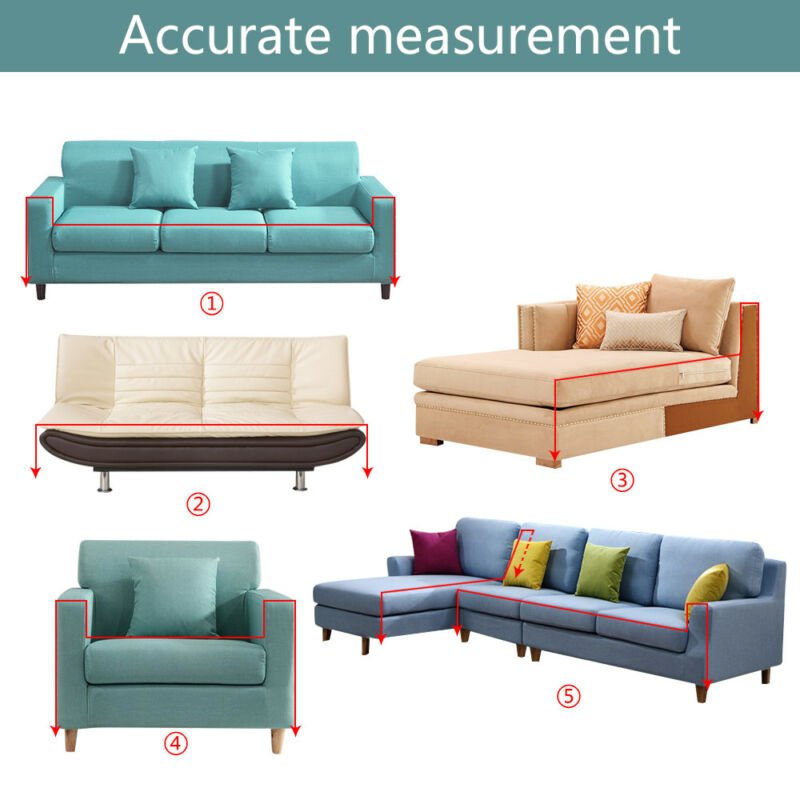 1 2 3 4 Seater Cotton Blend Chair Sofa Cover Couch Printed Slipcover Protector