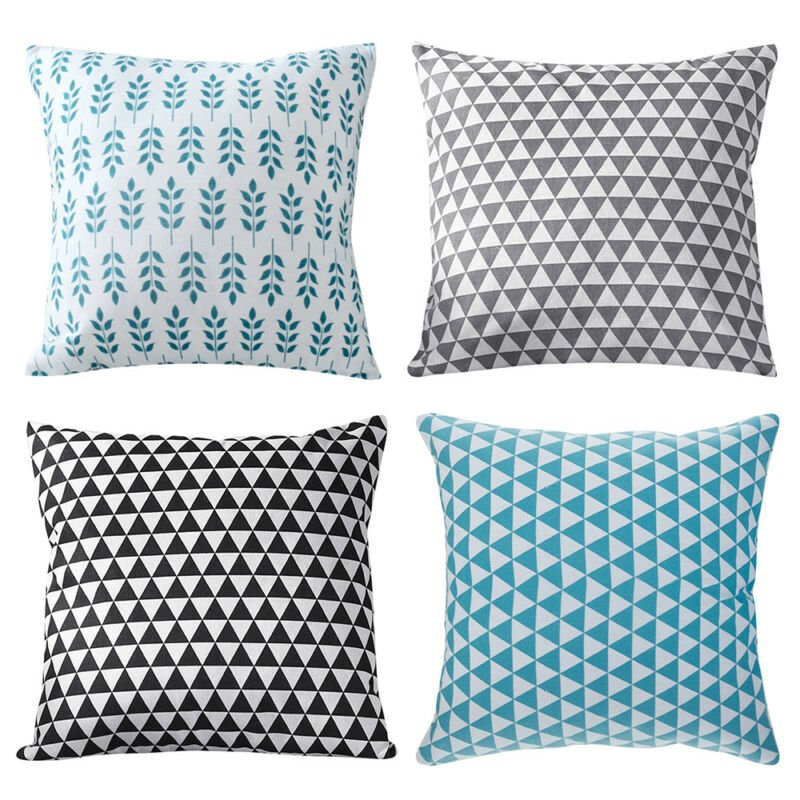 1 2 3 4 Seater Cotton Blend Chair Sofa Cover Couch Printed Slipcover Protector