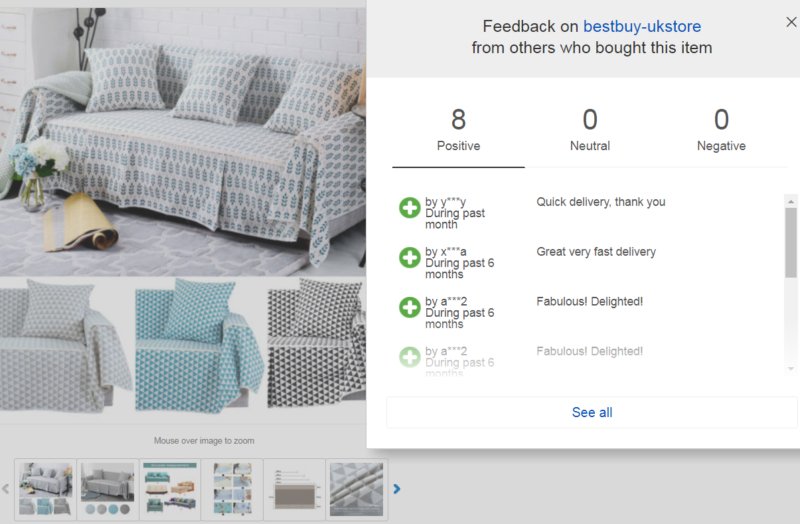 1 2 3 4 Seater Cotton Blend Chair Sofa Cover Couch Printed Slipcover Protector