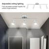 1 2 3 4 Way Adjustable LED Ceiling Lights Spotlight Fitting Kitchen Bar Lighting