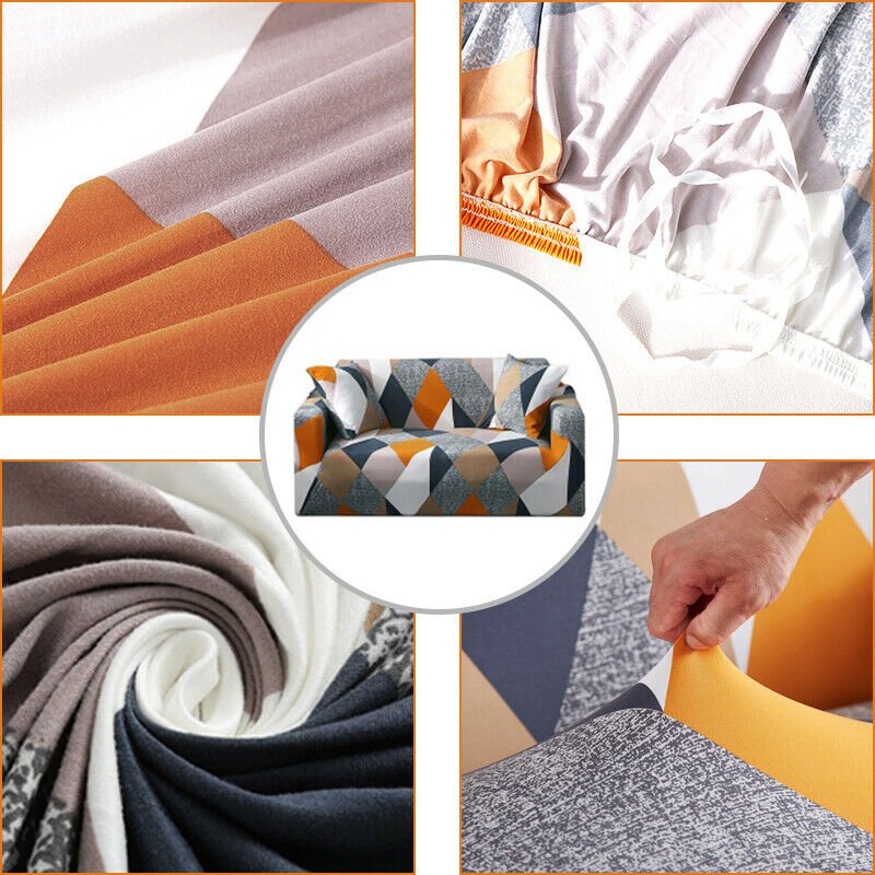 1 2 3 Seater Floral Elastic Soft Sofa Couch Covers Stretch Slipcover Protector