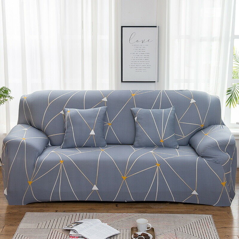 1 2 3 Seater Floral Elastic Soft Sofa Couch Covers Stretch Slipcover Protector