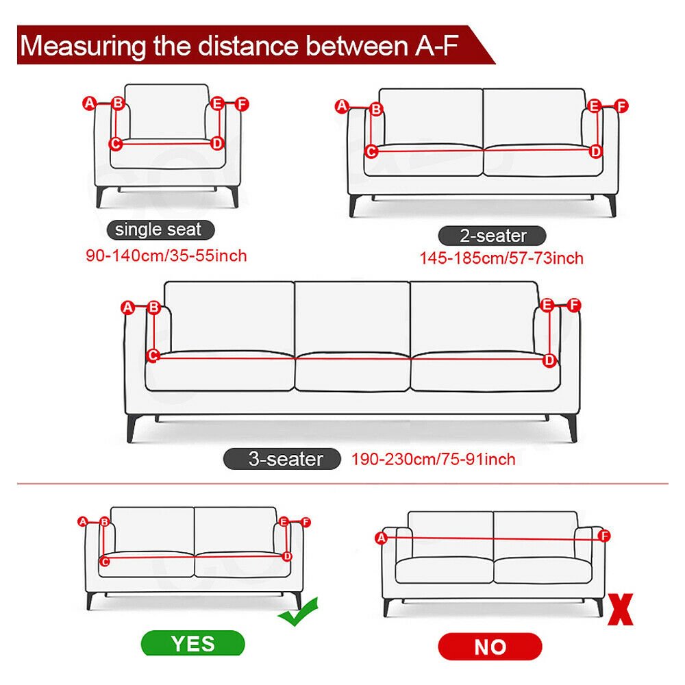 1 2 3 Seater Floral Elastic Soft Sofa Couch Covers Stretch Slipcover Protector