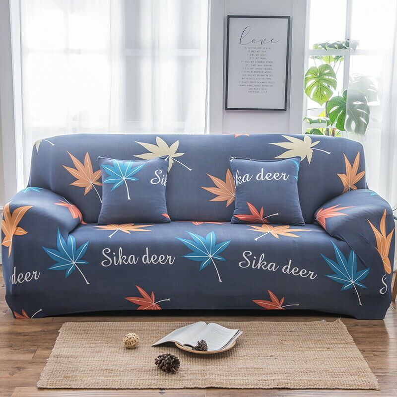 1 2 3 Seater Floral Elastic Soft Sofa Couch Covers Stretch Slipcover Protector