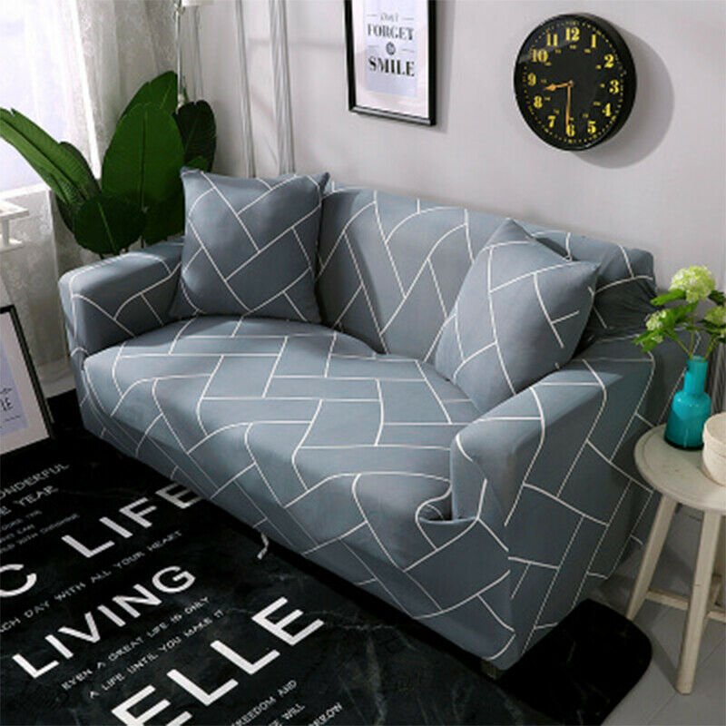 1 2 3 Seater Floral Elastic Soft Sofa Couch Covers Stretch Slipcover Protector