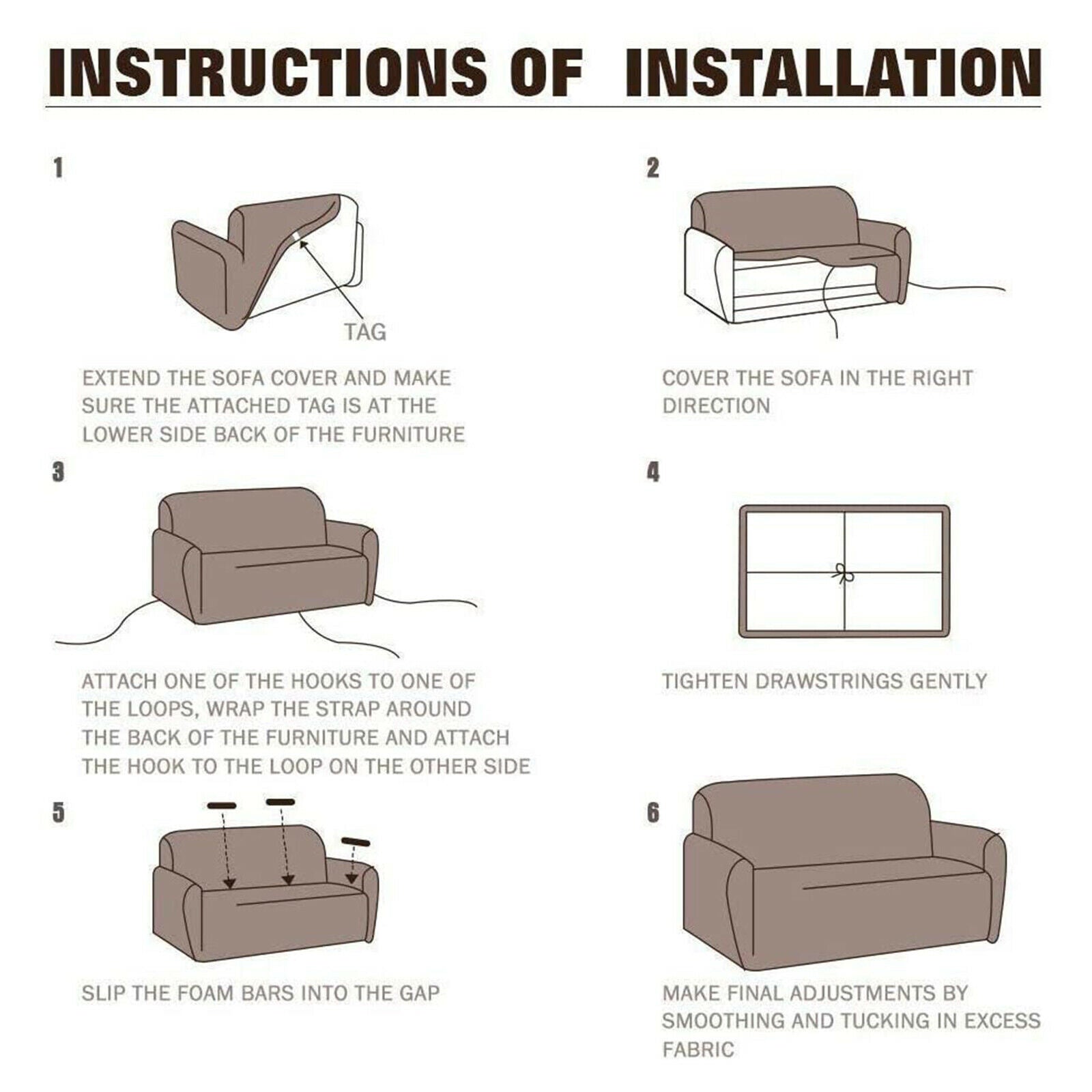 1 2 3 Seater Sofa Covers Elastic Stretch Settee Sofa Slip cover Protector Couch