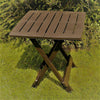 "BARI" (aka "ADIGE") FOLDING SIDE TABLE in DARK COFFEE, 50% OFF NORMAL PRICE