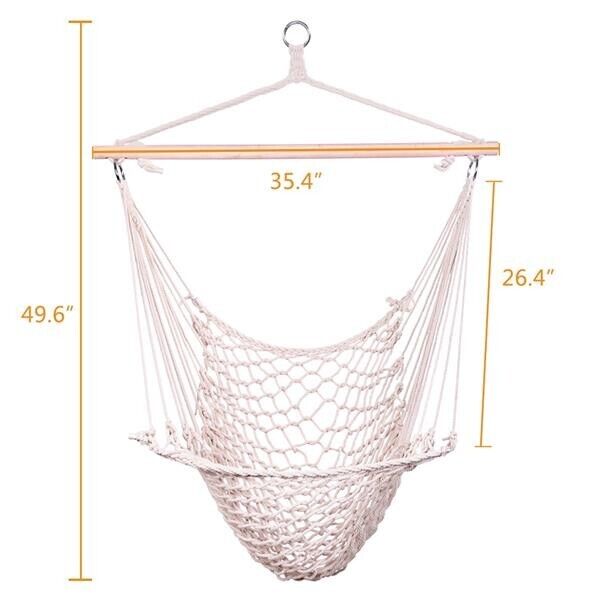 *New* Hanging Rope Air/Sky Chair Swing Colour Beige