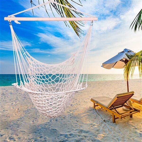 *New* Hanging Rope Air/Sky Chair Swing Colour Beige