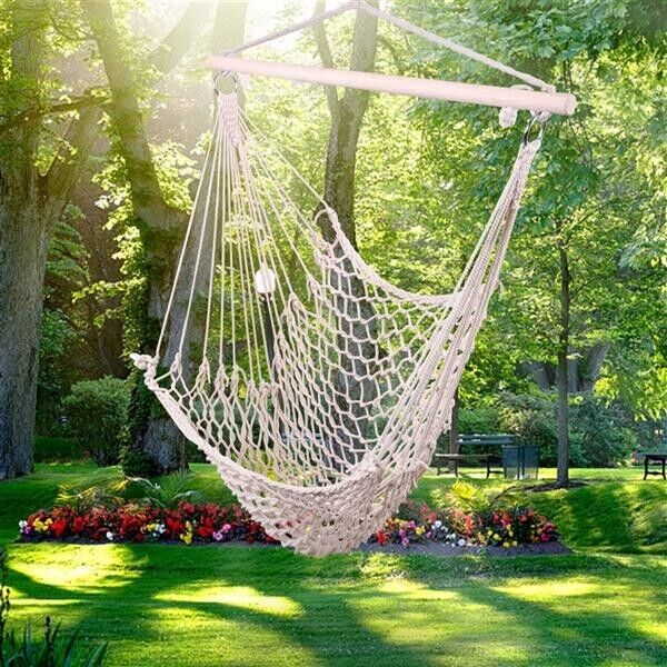 *New* Hanging Rope Air/Sky Chair Swing Colour Beige