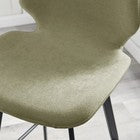 **Seconds** Nyla 2x Sage Green Fabric Bar Chair Black Leg