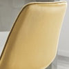 **Seconds** 2x Pesaro Mustard Velvet Modern Bar Chairs Black Legs