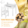 Kids Art Table Set Children Wooden Lift-Top Craft Desk & Chair w/Markers