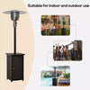 12KW Patio Gas Heater Freestanding Warm Wicker Rattan Courtyard Outdoor Garden