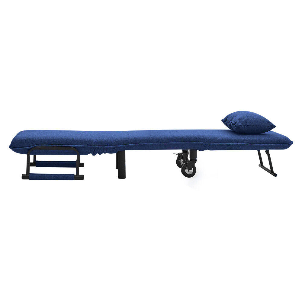 3-in-1 Folding Chair Sofa Bed Single Sleeper Chair Bed Recliner Futon Armchair