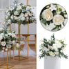 Artificial Wedding Rose Flower Row Top Table Backdrop Arch Arrangement Wall Deco
