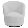 Teddy Wool Swivel Chair Round Back Accent Tub Upholstered Armchair Single Sofa