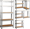 Garage Shelving Units 5 Tier Shed Storage Racking Shelf Boltless - 90x40x180cm