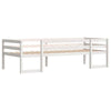 ' Bed Frame White 90x190 Solid Wood Pine F6K3