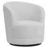 Teddy Wool Swivel Chair Round Back Accent Tub Upholstered Armchair Single Sofa