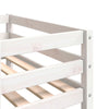' Bed Frame White 90x190 Solid Wood Pine F6K3