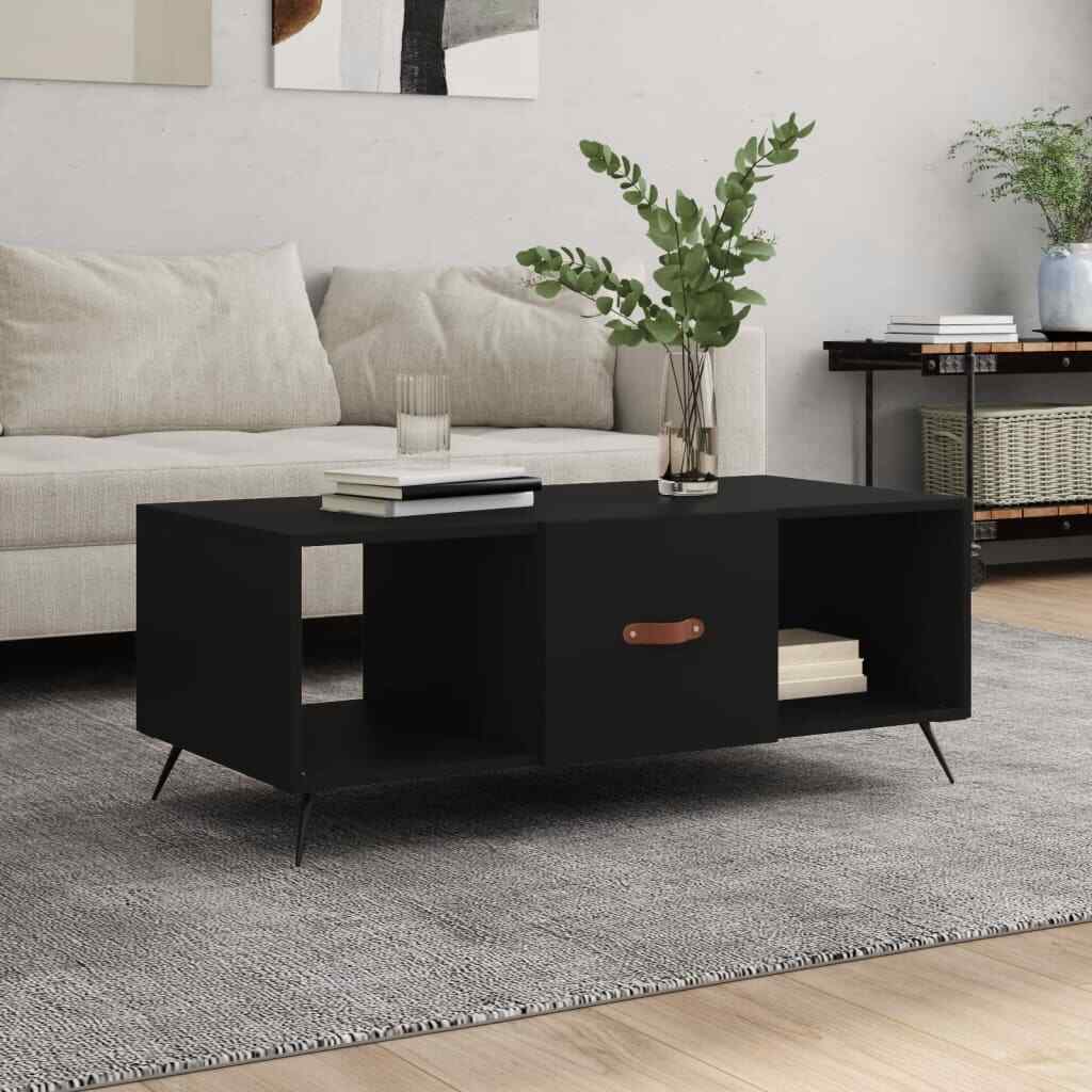 BaraSh Coffee Table,Wood Coffee Table with Storage Shelf,Center Tea Table J1N4