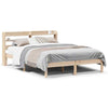 Bed Frame with Headboard 140x200 Solid Wood Pine H6U5