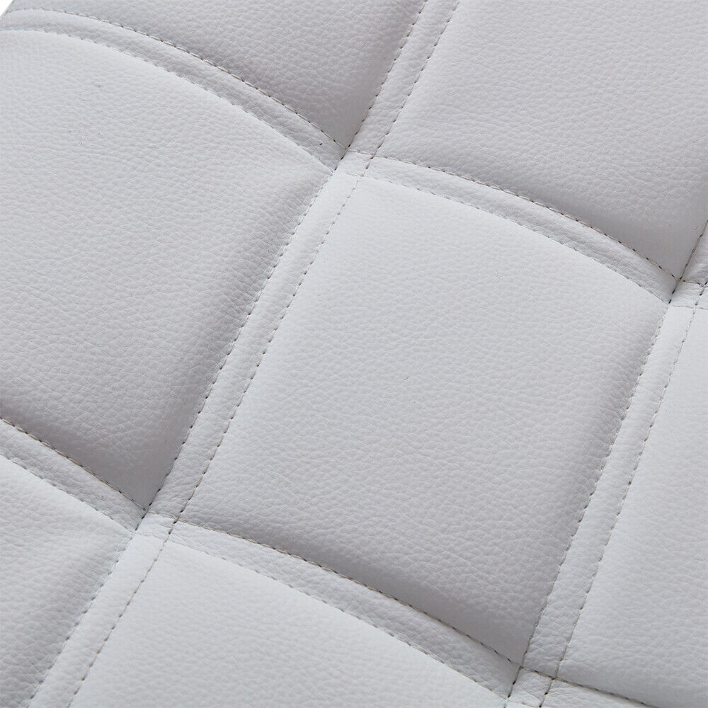 Bar Stools Set of 2 PU Leather Swivel Height Adjustable Bar Chairs With Backrest