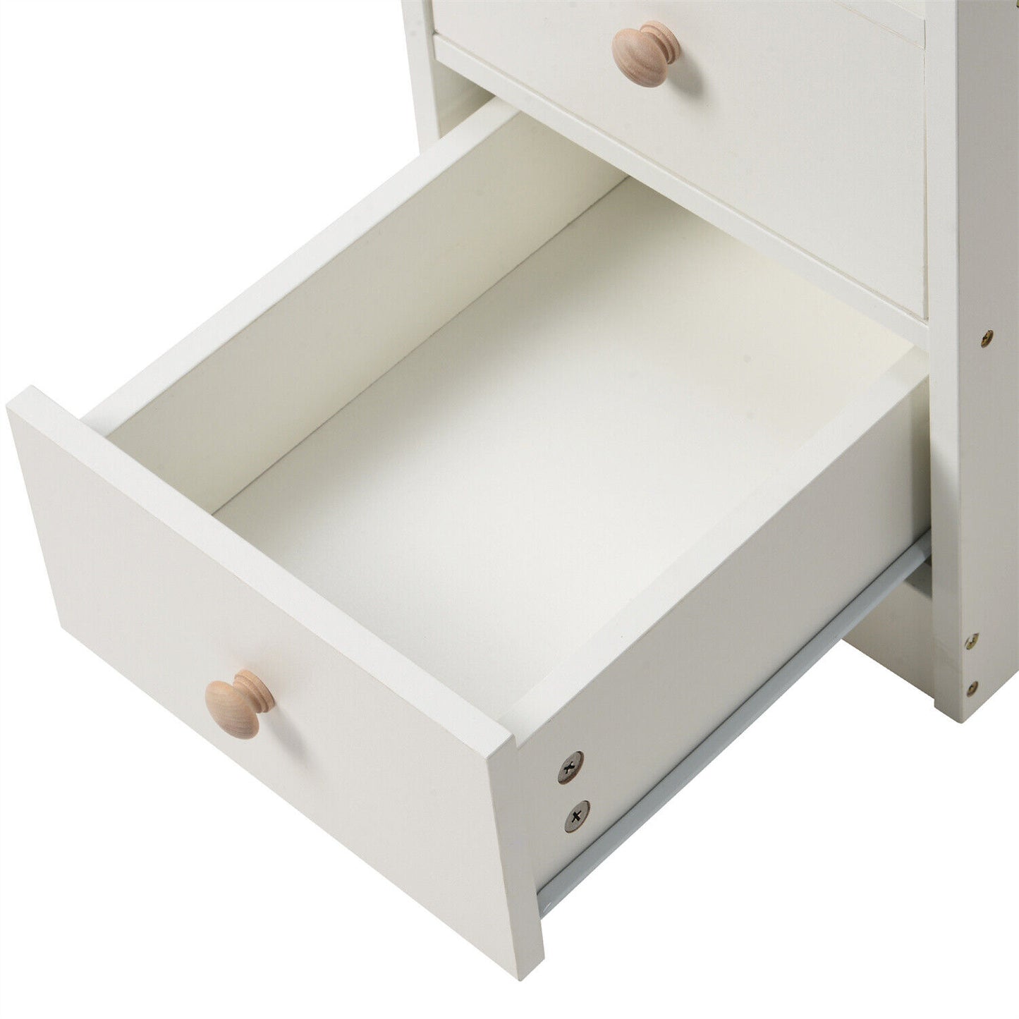 Corner Computer Desk with Storage Shelves Home Office Study Workstation Wooden