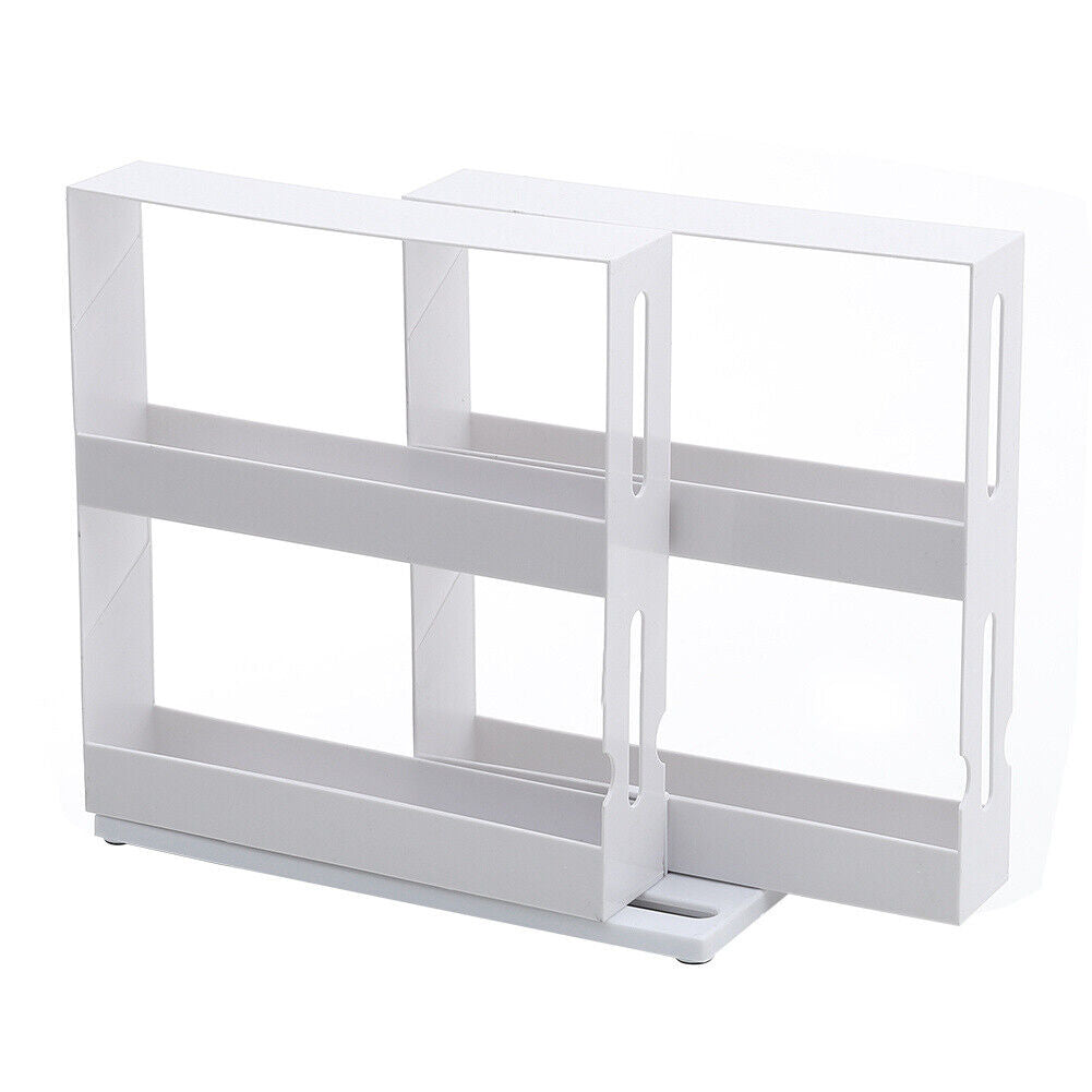 Rotating Jars Spice Rack Kitchen Seasoning Storage Cupboard Cabinet Organizer