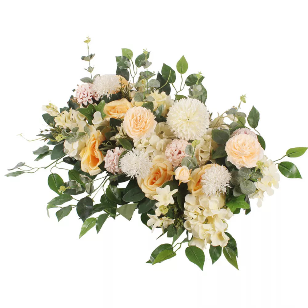 Artificial Wedding Rose Flower Row Top Table Backdrop Arch Arrangement Wall Deco