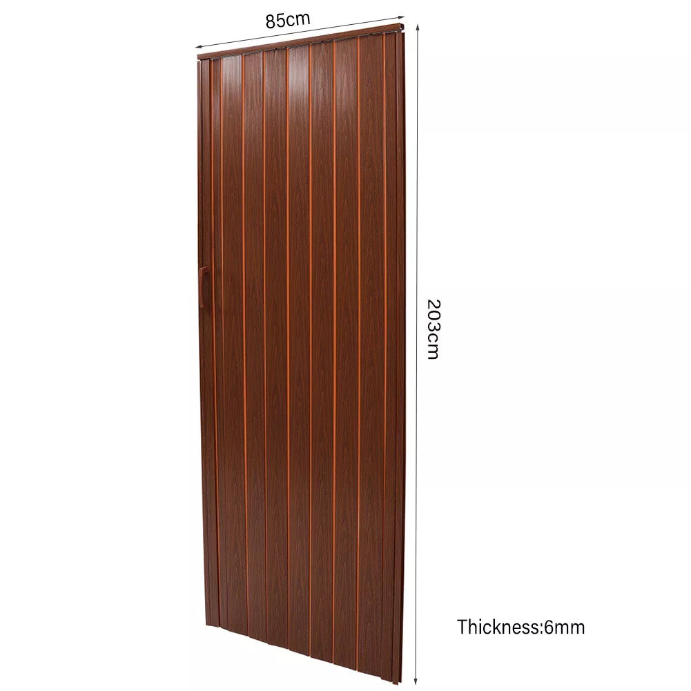 Internal Bi Folding Concertina Accordion Door PVC Sliding Divider Doors Bathroom
