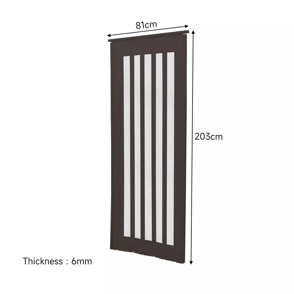 Internal Bi Folding Concertina Accordion Door PVC Sliding Divider Doors Bathroom