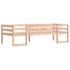 ' Bed Frame 75x190 Solid Wood Pine N0B6