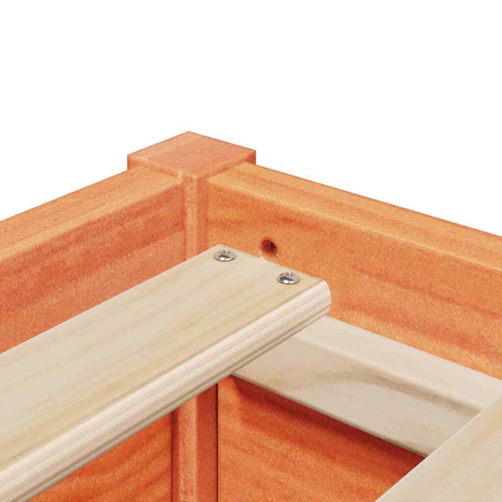 Bed Frame Wax Brown 90x200 Solid Wood Pine B5F0