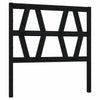 Homgoday Bed Headboard Black 96x4x100 Solid Wood Pine, Bed Backboard, Bed G0S1