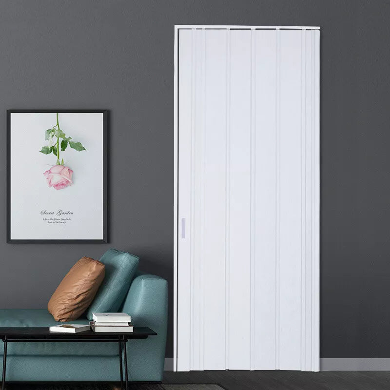 Internal Bi Folding Concertina Accordion Door PVC Sliding Divider Doors Bathroom
