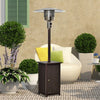 12KW Patio Gas Heater Freestanding Warm Wicker Rattan Courtyard Outdoor Garden
