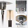 12KW Patio Gas Heater Freestanding Warm Wicker Rattan Courtyard Outdoor Garden
