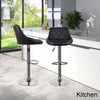 Bar Stools × 2 Padded Seat Faux Leather Swivel Home Kitchen Breakfast Muti Types