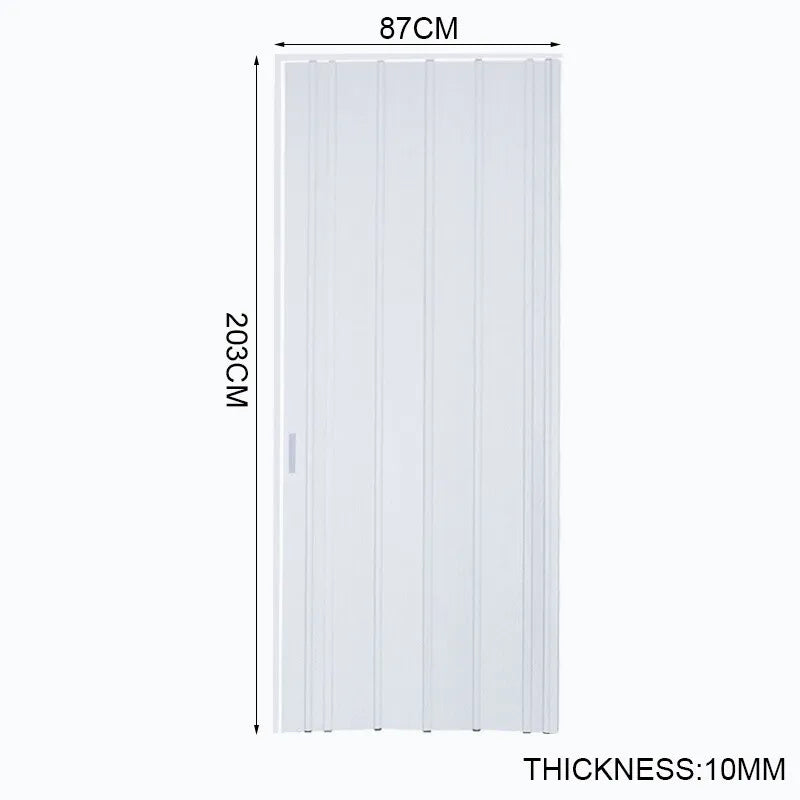 Internal Bi Folding Concertina Accordion Door PVC Sliding Divider Doors Bathroom