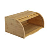 Bamboo Wooden Bread Bin Roll UpDoor Counter Rack Food Storage Box Loaf Container