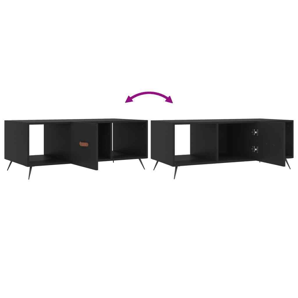 BaraSh Coffee Table,Wood Coffee Table with Storage Shelf,Center Tea Table J1N4