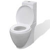BaraSh Close Coupled Bathroom Toilet Modern Ceramic Space Saving Pan Soft A3E3