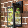'Boîte' Copper Top Fix Wall Light Traditional Outdoor Garden Lantern IP44