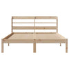 Bed Frame with Headboard 140x200 Solid Wood Pine H6U5